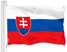 NEW G128 Slovakia Flag 3x5 FT, Slovak Printed 150D Polyester picture