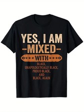 Black History Month Melanin Quote Graphic Cotton T-Shirt Unisex S-5XL picture