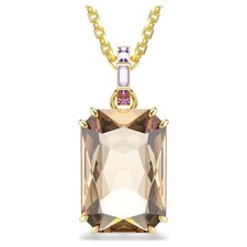 Swarovski Crystal Millenia Pendant Octagon Cut Caramel, Gold Tone Plated 5725752 picture