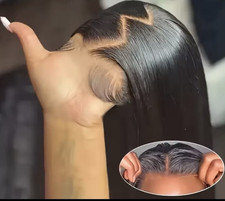 HD Lace Front Wig Straight Human Hair 13x4 13x6 Glueless Pre Plucked picture