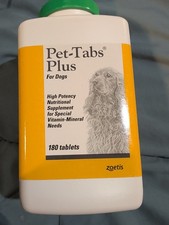 Pet-Tabs Plus for Dogs 180ct Chewable tablets for Vitamin Mineral Needs Exp 3/27 picture