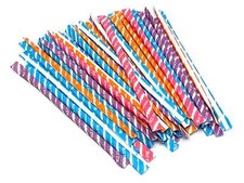 50+ PIXY SILLY STIX CANDY - SWEET & SOUR SUGAR FILLED STRAWS - ASSORTED FLAVORS picture
