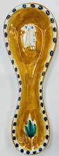 Vietri Pottery- Campagna Style 9’’ Spoonrest Made/Painted by hand-Italy picture