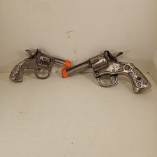 Lot Of 2 Hubley Smith & Wesson Cast Iron Cap Guns  picture