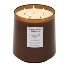Better Homes & Gardens 100 oz Cashmere Teak 5-Wick Glass Jar Candle picture