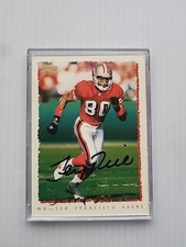 JERRY RICE Hand-Signed Autographed 1995 Topps Football #220 W/COA (49ers) picture