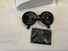 New PRADA SPR27N-A 1AB-3M1 55mm Black Baroque Sunglasses Italy picture