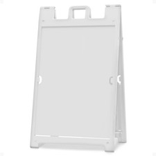 Plasticade Signicade Deluxe A Frame Sidewalk Curb Sign Portable Folding Doubl... picture