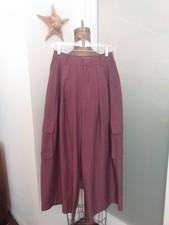 New - XS Tibi Wide Leg Pants in Deep Maroon picture