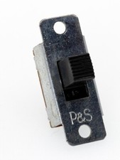 Vintage P&S SPST Slide Switch, 3A/125VAC picture