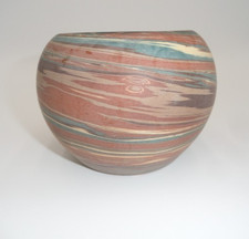 Antique Niloak Potteries Mission Swirl Art Pottery Bowl Nice picture