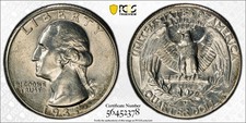 1935 S Washington Silver Quarter 25c PCGS AU55 Gold Shield picture