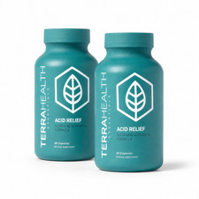 Terra Health Essentials Acid Relief 60 Capsules Dietary Supplement 2-Pack picture