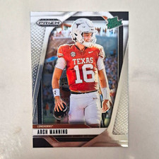 Panini 2025 Prizm Draft Picks Arch Manning Rated Prospect #166 Texas Football picture