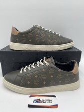 Mens Size 43EU/ 9.5US - MCM Terrain Derby Low Visetos Olive Green Brown Logo picture