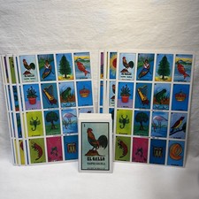 20 cartas de loteria ~ For 20 Players Mexican card game El Gallo Naipes Gacela picture