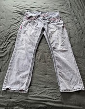 38 x 34 True Religion Jackson Jeans Rare Wash Rare Stitching picture