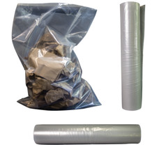 Asbestos Disposal Bag, Clear Non-Printed Contractor Bag, Perforated, Multi-Size picture