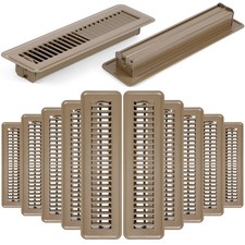 Yaocom 12 Pack 2 x 12 in Heavy Duty Steel Floor Register Vent Covers, Brown picture