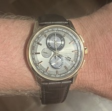 CITIZEN Eco-Drive World Chronograph Radio-Controlled Watch $265 picture