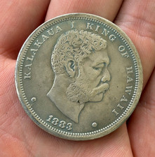 1 Dollar Kingdom OF Hawaii KaKaLAua 1883 picture