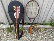 Vtg Wilson Pro Staff 85 St Vincent Tennis Racquet JYQ Midsize Fairway Grip 4 1/2 picture