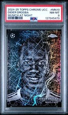 2024-25 Topps Chrome UEFA UCC Munich at Night Didier Drogba PSA 8 picture