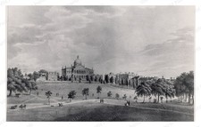 Boston Massachusetts 1828 State House Beacon Hill Common Standard Postcard picture