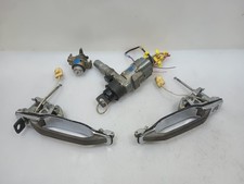 86-91 OEM MERCEDES W126 Ignition Door Trunk Lock w/Handles Key Set picture