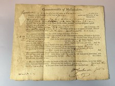 1803 Massachusetts Cumberland County Legal Writ Debt Judgment Gorham Maine picture