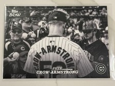 PETE CROW ARMSTRONG Rookie RC #60 Chicago Cubs - 2024 Topps Black & White picture