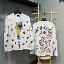 Hellstar Down The Paradise Path Long Sleeve Tee White Cartoon Doodle S M  L  XL picture