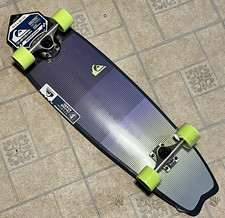 Quiksilver Cruiser Board 32.5in Black/Green Complete Cruiser Skateboard picture