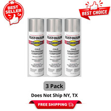 3 Pack Rust-Oleum Professional Galvanizing Compound Spray 20 Oz, Cold Gray picture