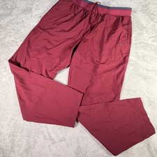 Fabletics Mens XL Go-To Jogger Pants Burgundy Maroon Athletic Drawstring 2253112 picture