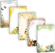 100 Sheets Cute Dog A5 Refill Papers for Planner Insert Binder, Thick Blank Pupp picture