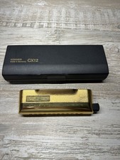 Hohner CX12 Gold Chromatic Harmonica Key of C M754502 Made in Germany w/ Case picture