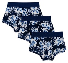 Maidenform Women's 3 Pack Boyshort with Lace 40760, Navy Palace Floral picture