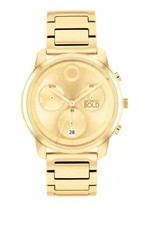 Brand New Movado Bold Element Men’s Gold Tone 42mm Chronograph Watch 3601023 picture