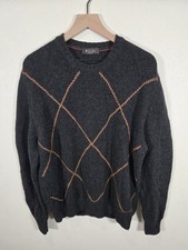 Loro Piana Hicks CoarseHair Leather Woven Cashmere Sweater Men's IT 56 US XL-XXL picture