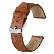 BISONSTRAP Calfskin Leather Watch Strap,18mm20mm22mm Universal Watchband Replace picture