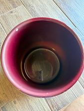 Vintage Gainey Ceramics AC-8 Planter Pot Burgundy Gloss Architectural Cylinder M picture