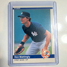 Fleer 1984 Don Mattingly Rookie Base Set #131 New York Yankees picture