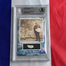 Claude Monet Handwritten Word Removed From a Beckett Autograph Letter Signed picture