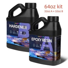 Clear Epoxy Resin - 16oz 32oz 64oz 1 Gallon 2 Gallons Kit - 1A:1B picture