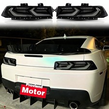 VLAND Smoked LED Tail Lights For 2014-2015 Chevrolet Chevy Camaro Rear Lamps L+R picture