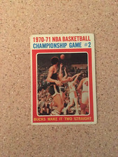 VTG 1971-72 TOPPS CHAMPIONSHIP GAME #2 #134 GOOD - VG BUCKS MAKE IT TWO STRAIGHT picture