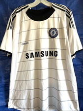Large CHELSEA F.C. 2009 Sewn Shield Soccer Futbol Jersey Camisa Third Shirt Mens picture