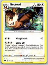Noctowl 144/202 Rare Sword & Shield Pokemon Near Mint picture
