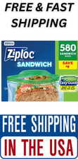 Ziploc Easy Open Tab Sandwich Bags, Durable & BPA-Free 580 count.  picture